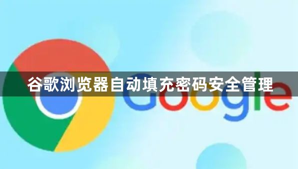 谷歌浏览器自动填充密码安全管理1