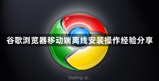 谷歌浏览器移动端离线安装操作经验分享1