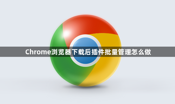 Chrome浏览器下载后插件批量管理怎么做1