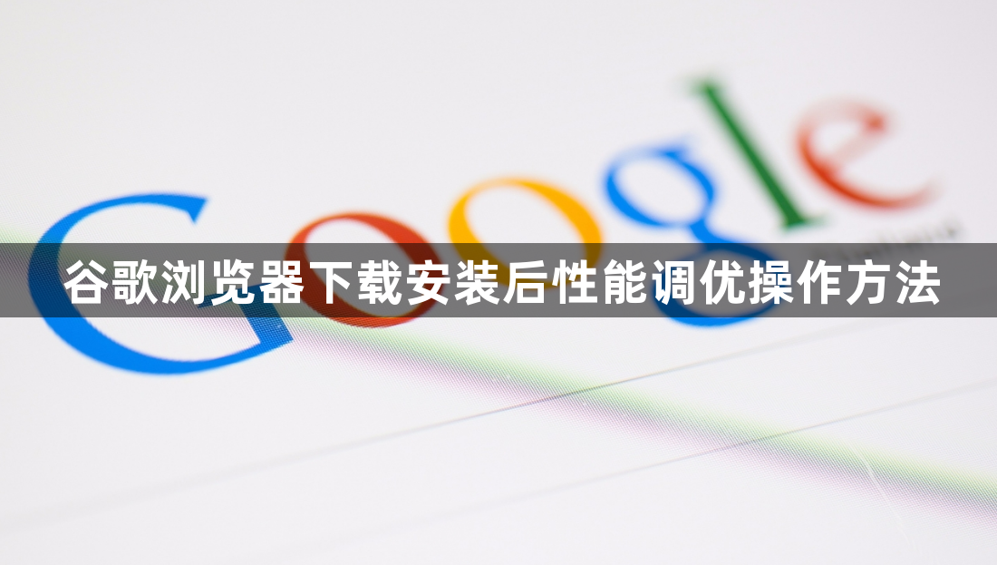 谷歌浏览器下载安装后性能调优操作方法1