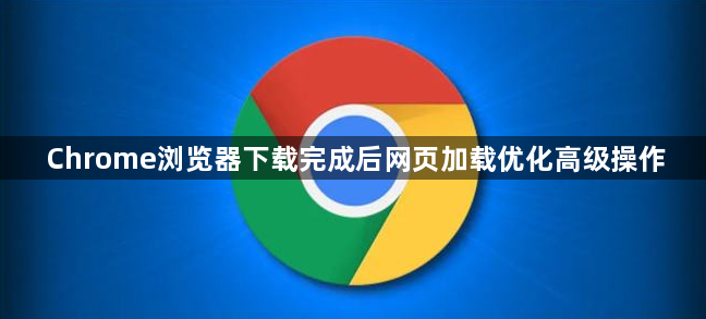 Chrome浏览器下载完成后网页加载优化高级操作1