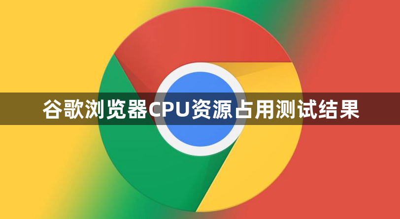 谷歌浏览器CPU资源占用测试结果1