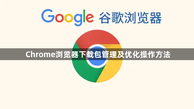 Chrome浏览器下载包管理及优化操作方法1