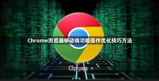 Chrome浏览器移动端功能操作优化技巧方法1