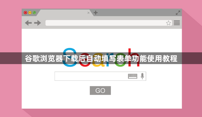 谷歌浏览器下载后自动填写表单功能使用教程1