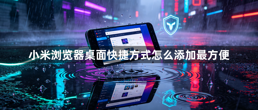 小米浏览器桌面快捷方式怎么添加最方便1