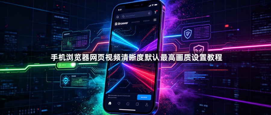 手机浏览器网页视频清晰度默认最高画质设置教程1