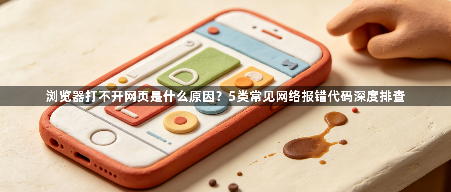 浏览器打不开网页是什么原因？5类常见网络报错代码深度排查1
