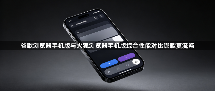 谷歌浏览器手机版与火狐浏览器手机版综合性能对比哪款更流畅1