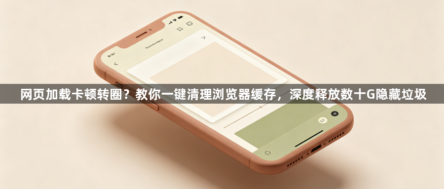 网页加载卡顿转圈？教你一键清理浏览器缓存，深度释放数十G隐藏垃圾1