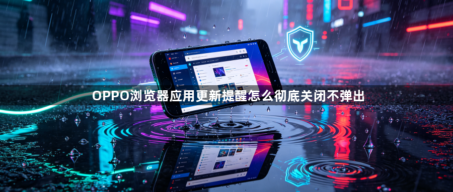 OPPO浏览器应用更新提醒怎么彻底关闭不弹出1