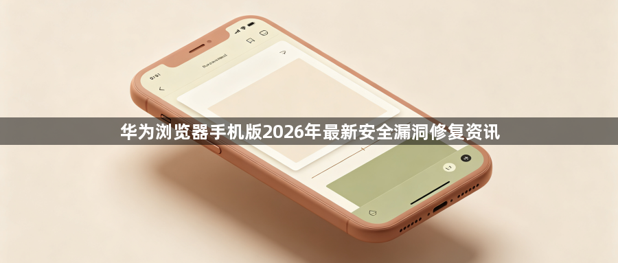 华为浏览器手机版2026年最新安全漏洞修复资讯1