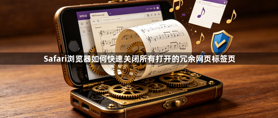Safari浏览器如何快速关闭所有打开的冗余网页标签页1