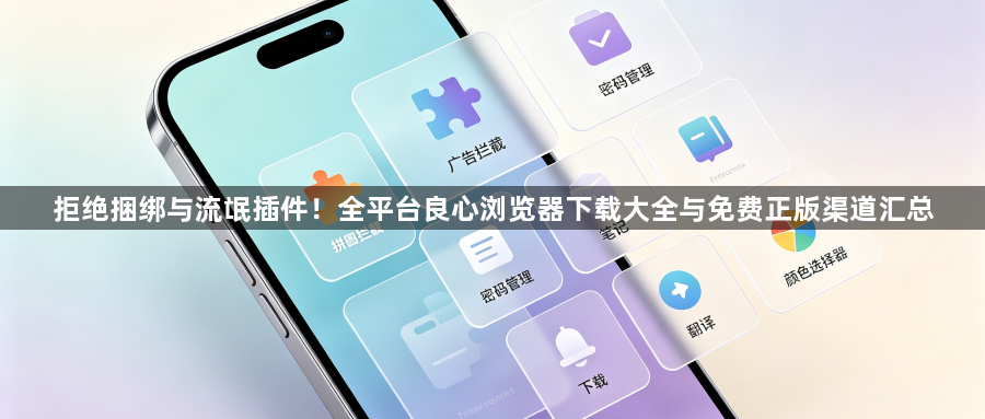 拒绝捆绑与流氓插件！全平台良心浏览器下载大全与免费正版渠道汇总1