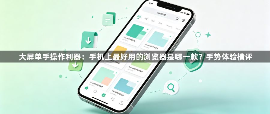 大屏单手操作利器：手机上最好用的浏览器是哪一款？手势体验横评1