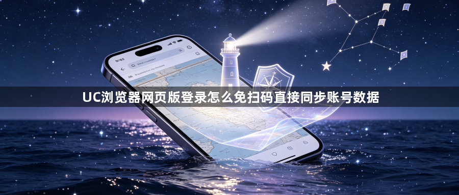 UC浏览器网页版登录怎么免扫码直接同步账号数据1