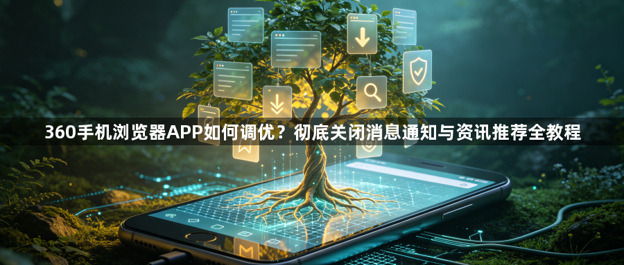 360手机浏览器APP如何调优？彻底关闭消息通知与资讯推荐全教程1