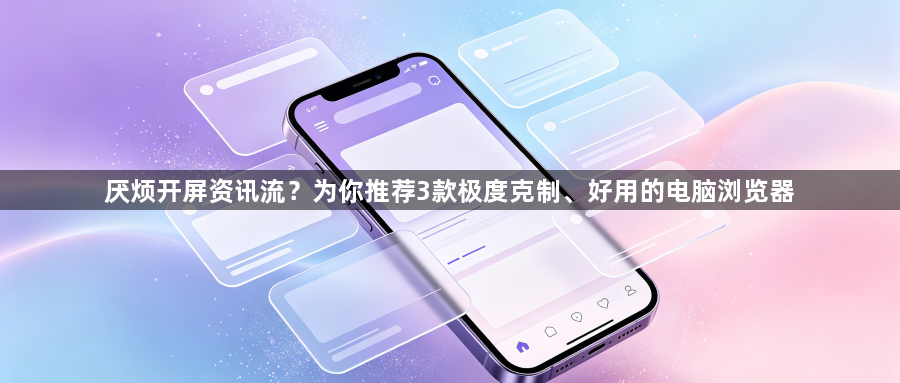 厌烦开屏资讯流？为你推荐3款极度克制、好用的电脑浏览器1