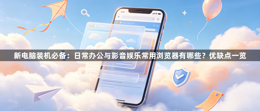 新电脑装机必备：日常办公与影音娱乐常用浏览器有哪些？优缺点一览1
