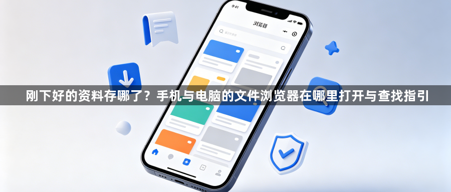 刚下好的资料存哪了？手机与电脑的文件浏览器在哪里打开与查找指引1